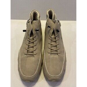 Salkin Men’s Fashion Tan Sneakers. Italian Leather.  EU 45. Size 12